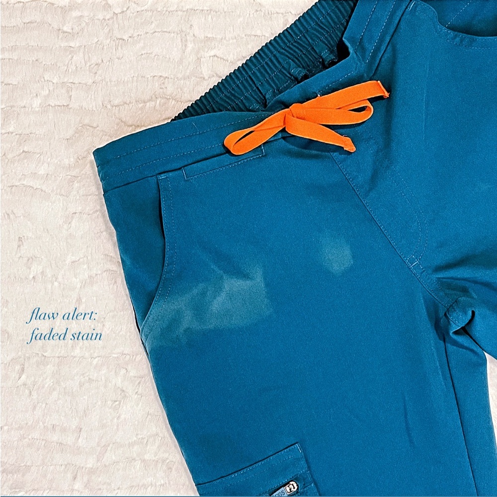 Figs Alps Blue Yola Cargo Scrub Pants Gem